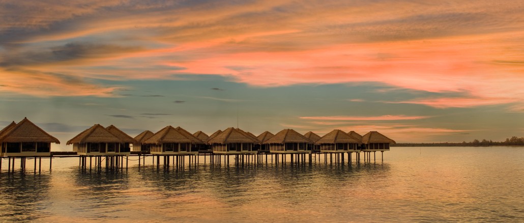 AVANI Sepang over water villa sunset view