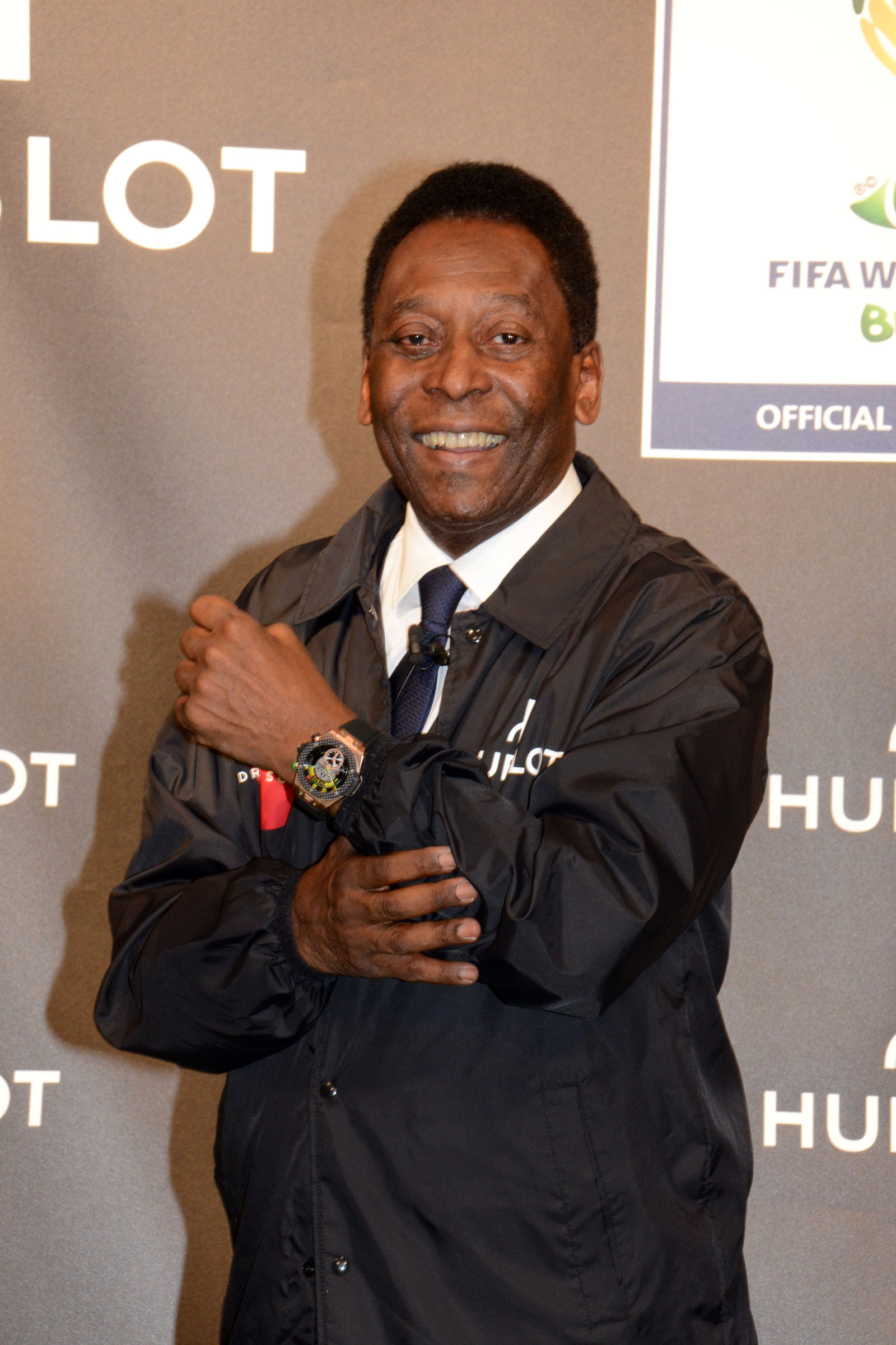 Pelé mit der Hublot Soccer Bang